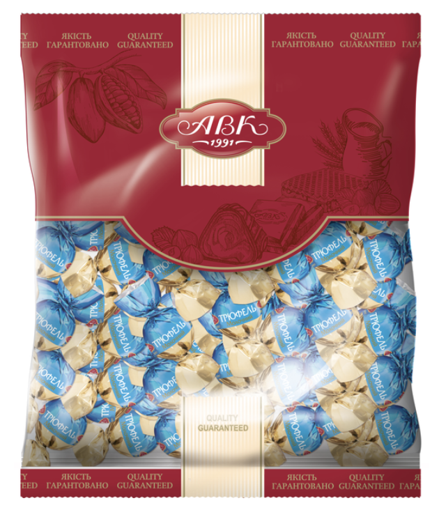 Цукерки АВК Трюфель Молочний 1кг